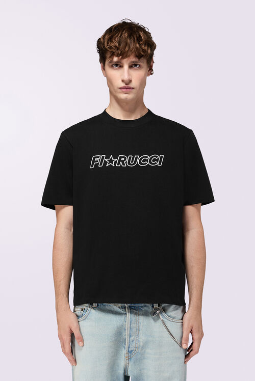 Glitter Star Logo Regular T-Shirt Black